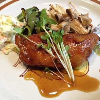 骨付き鳥肉の甘辛煮